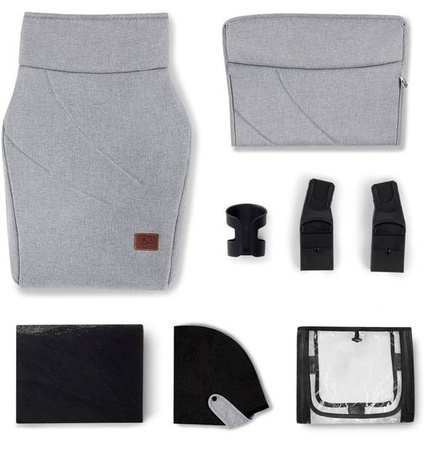 Kinderkraft Everyday Wózek Wielofunkcyjny 2w1 Black