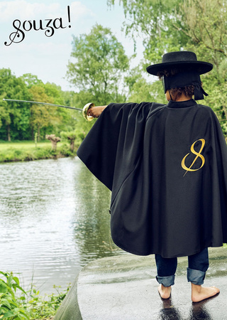 Souza! Peleryna i maska kostium muszkietera Vega 4-8 lat