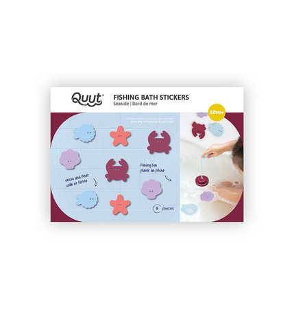 QUUT Zestaw piankowych naklejek do kąpieli z wędką Seaside