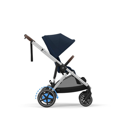 Cybex E-Gazelle S Wspomagany Wózek Głęboko-Spacerowy Rok Po Roku Ocean Blue