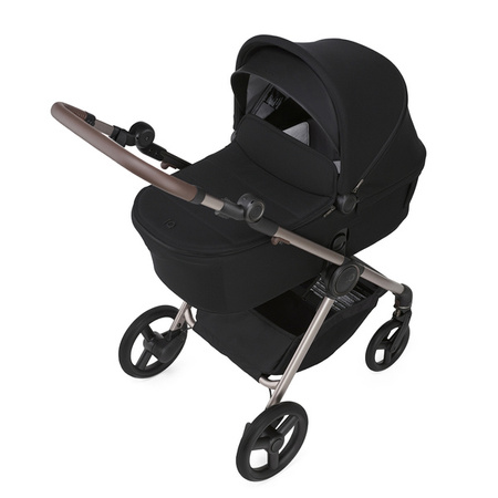 Anex IQ Premium New Transfarmation Wózek Głęboko-Spacerowy Smoky + 	Cybex Aton B2 i-Size Fotelik Samochodowy 0-13kg + Baza One Volcano Black