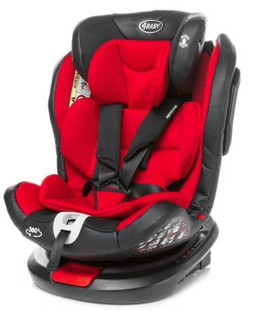 4Baby Fotelik Samochodowy Roto-Fix 0-36 kg RWF Red