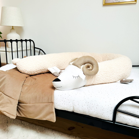 SenLove Poduszka Wałek Ochraniacz do Łóżka Baranek