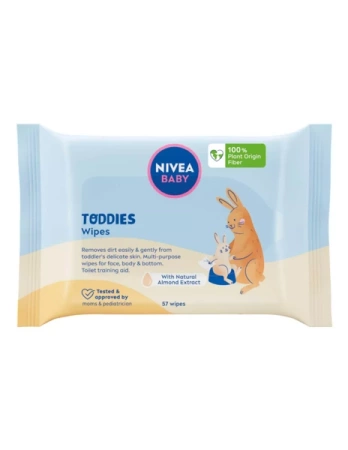 Nivea Baby Chusteczki Nawilżane Dla Dzieci Toodies Biodegradowalne 57szt