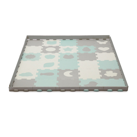 Kinderkraft Luno Shapes Mata Piankowe Puzzle Mint