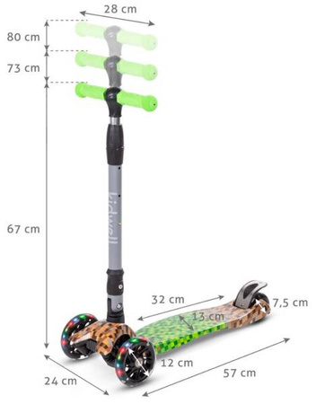 Kidwell Vento Hulajnoga Trójkołowa Balansowa Game