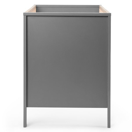 Kinderkraft Mia 2w1 - Łóżeczko dziecięce + Materac Grey