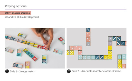 Taf Toys Domino Rally XL Edukacyjna Gra i Zabawa dla Maluchów