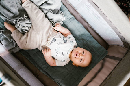 Kidwell Blissy Łóżeczko Turystyczne z Akcesoriami Gray