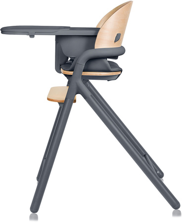 Lionelo Celia - krzesełko do karmienia rosnące z dzieckiem | Grey Wood