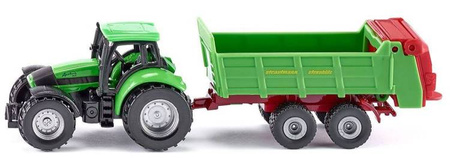 Siku Traktor Z Przyczepą S1673 