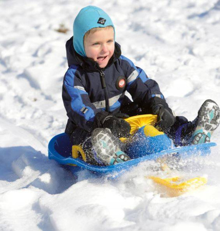 Dantoy Classic Sanki z Kierownicą i Hamulcami 95cm Czarne