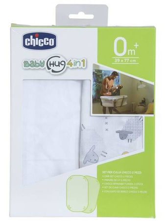 Chicco Baby Hug 4w1 Prześcieradło 2szt. Grey Sheep