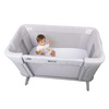 Chicco Next2Me Forever Łóżeczko Dostawne 3w1 do 22kg Ash Grey + Prześcieradło 2szt Pink Pois