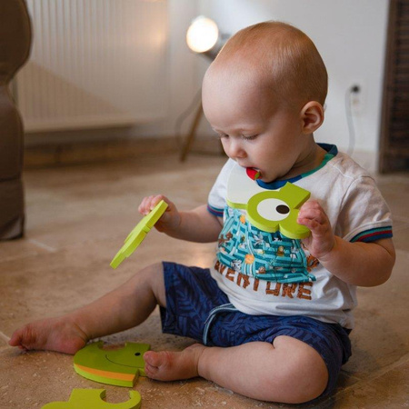 Bo Jungle Puzzle Animal tygrys hipo żabka 3 szt