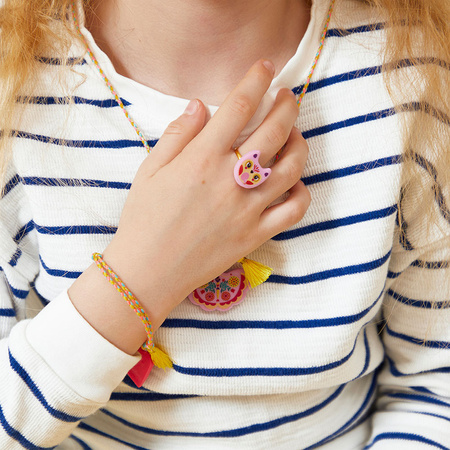 Janod Zestaw kreatywny do tworzenia biżuterii dla przyjaciółek Klejnoty przyjaźni 8+