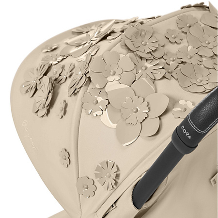 Cybex Coya Wózek Spacerowy Simply Flowers Nude Beige + Cybex Coya Moskitiera Black
