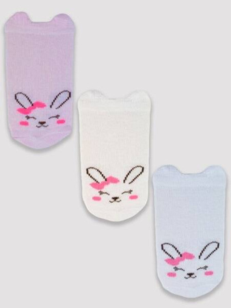 Noviti Skarpetki z Buźkami  Dziewczęce 6-12m