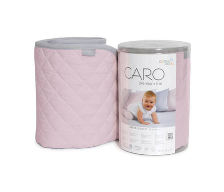 Ceba Baby Kocyk Caro 90x100 Różowy