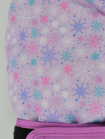 Noviti Rękawiczki Narciarskie 1P Dziewczęce płatki śniegu Rozmiar 14