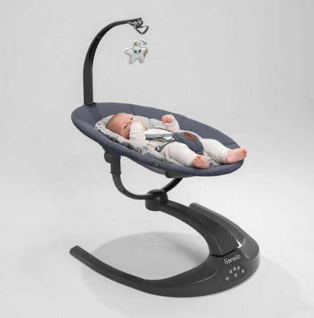 Lionelo Rina Bujaczek Leżaczek Grey Concentrate