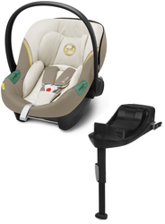 Cybex Aton S2 i-Size Fotelik Samochodowy 0-13kg Seashell Beige 2023 + Cybex Baza One Isofix