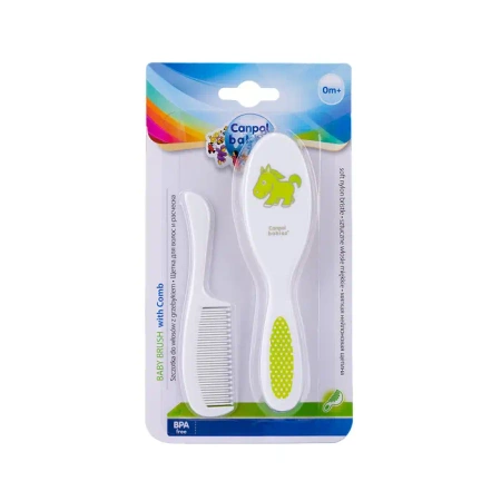 Canpol Babies Grzebień + Szczotka 2/417 Zielona