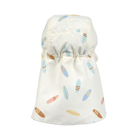 Lassig Czapka z filtrem UV80 z daszkiem i osłoną karku Splash & Fun Deski surfingowe sea salt, rozm. 46/49