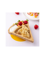 Ecorascals Talerzyk Bambusowy Czerwony Pizza