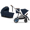 Cybex E-Gazelle S Wspomagany Wózek Głęboko-Spacerowy Rok Po Roku Ocean Blue