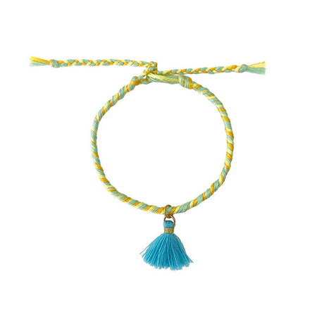 Janod Zestaw kreatywny do tworzenia biżuterii Tęczowe bransoletki 30 szt. 8+