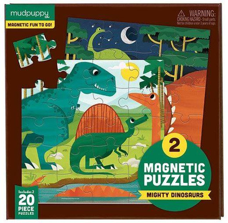 Mudpuppy Puzzle Magnetyczne Dinozaury 4+