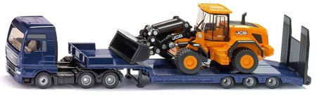 Siku Super Man Truck With Low Loader And Jcb Wheel Loader