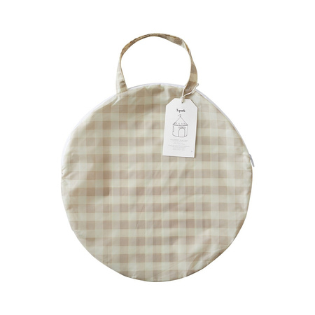 3 Sprouts Namiot Dla Dzieci Gingham Beige