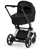 Cybex e-Priam 3.0 Rama ze Stelażem Siedziska + Gondola Wózek Głęboki Eco Onyx Black