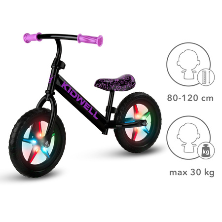 Kidwell Rebel Led Rowerek Biegowy Neon Pink