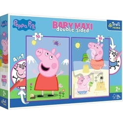 Trefl Puzzle Baby Maxi 2x10 Świnka Peppa Pogodny Dzień Peppy