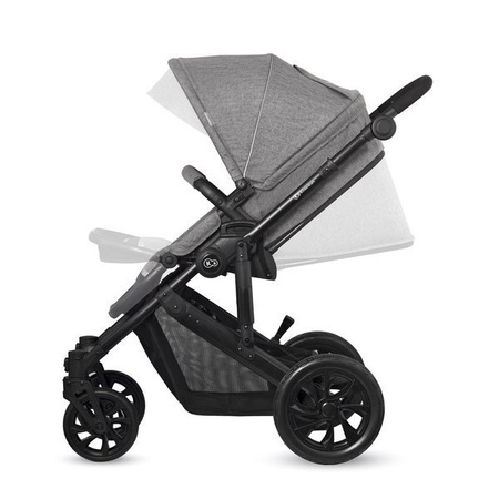 Kinderkraft Prime Lite Wózek Głęboko-spacerowy 07 Gray