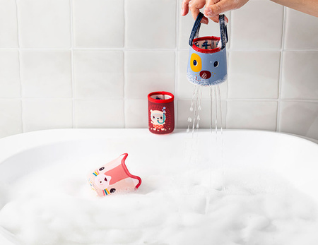 Lilliputiens 3 kubeczki do kąpieli Piesek Jules 6 m+