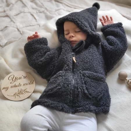 Zaffiro Kurteczka Meri Wełniana Nevada 134/140 Anthracite