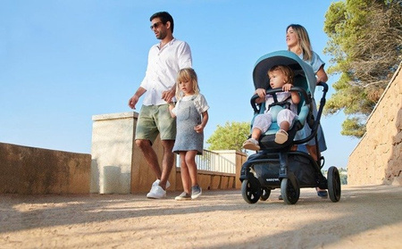 [OUTLET] Easywalker Harvey 2 Wózek głęboko-spacerowy (zawiera stelaż, siedzisko z budką i pałąkiem)  Stone Grey