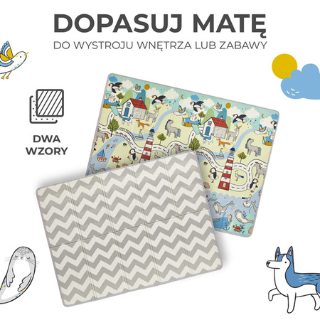 Kinderkraft Matty 2 Mata Piankowa Do Zabawy Dwustronna