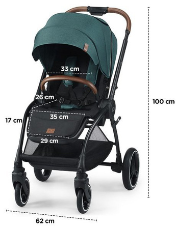 Kinderkraft Evolution Wózek Spacerowy + Cocoon  Platinum Grey