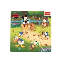 Trefl Zabawka Drewniana Myszka Miki i Przyjaciele, Puzzle mini