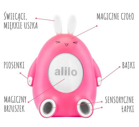 Alilo Króliczek Happy Bunny P1 Różowy