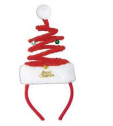 Arpex Ozdoba na Głowę Opaska Sprężynka Choinka