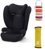 Cybex Solution B I-Fix Fotelik Samochodowy 15 - 50 kg Volcano Black + Babysafe Nakładka Na Pas + Canpol Babies Termoopakowanie