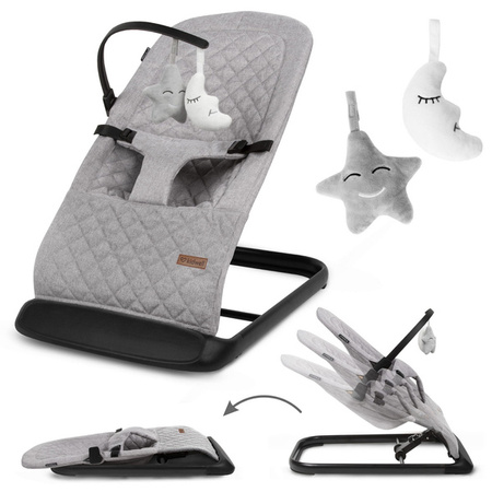 Kidwell Laro Leżaczek Bujaczek Full Grey/Black