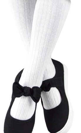 Noviti Rajstopy Bawełniane Prążek Białe 92-98