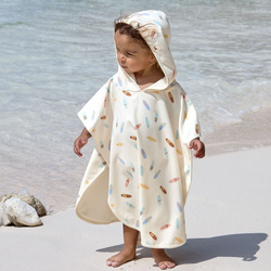 Lassig Poncho dla dzieci z filtrem UV80 Splash & Fun Deski surfingowe sea salt
